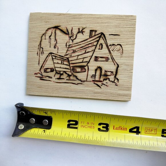 Woodburn Sample House Cottage Willow Vintage American Toy CO Rustic - Picture 2 of 3